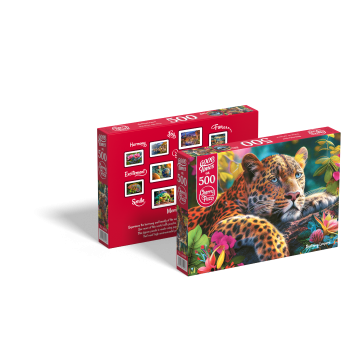 CherryPazzi - Reclining Leopard - 500 Stukjes 3