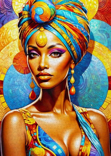 Enjoy Puzzle - African Beauty - 1000 Stukjes 3