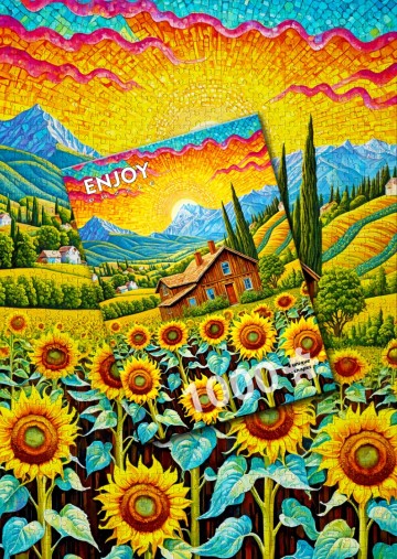 Enjoy Puzzle - Sunflower House - 1000 Stukjes 6