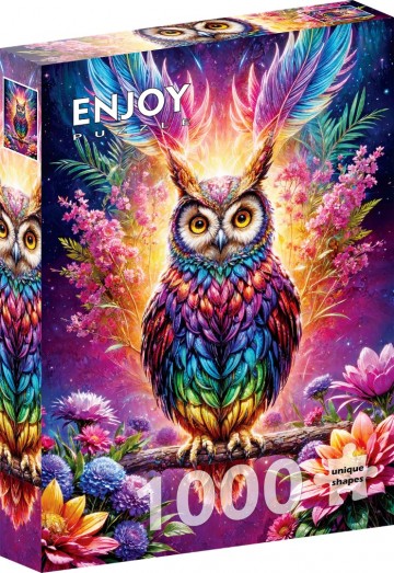 Enjoy Puzzle - Neon Owl - 1000 Stukjes 2