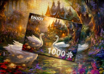 Enjoy Puzzle - Swan Song - 1000 Stukjes 6