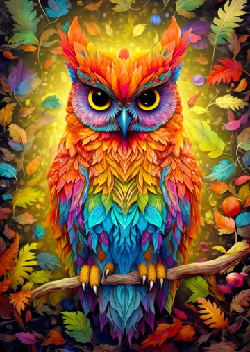 Enjoy Puzzle - Autumnal Owl - 1000 Stukjes