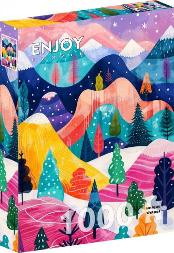 Enjoy Puzzle - Winter's Palette - 1000 Stukjes 2