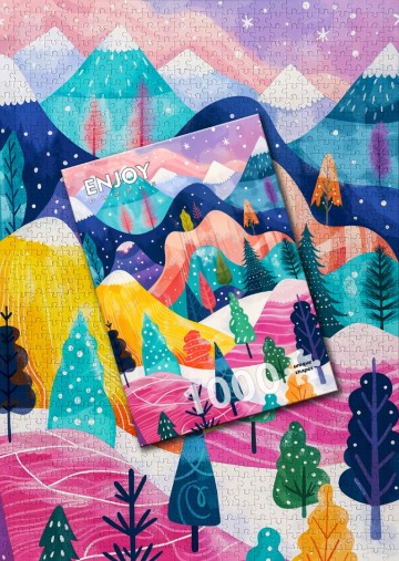 Enjoy Puzzle - Winter's Palette - 1000 Stukjes 5