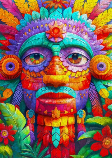 Enjoy Puzzle - Floral Totem - 1000 Stukjes 3