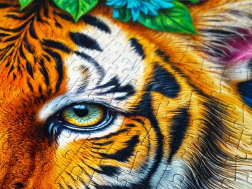 Enjoy Puzzle - Stripes and Blooms - 1000 Stukjes 4