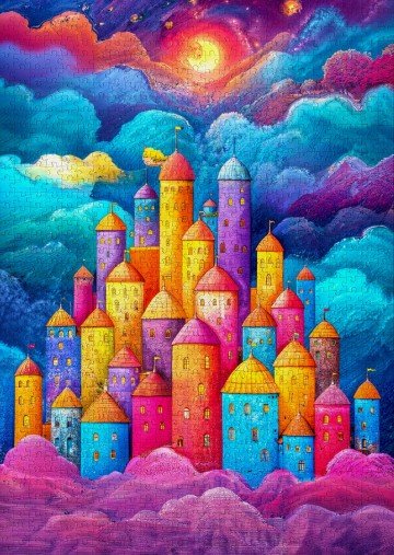 Enjoy Puzzle - Clouds Fortress - 1000 Stukjes 3