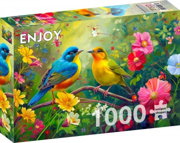 Enjoy Puzzle - Lovebirds Duet - 1000 Stukjes 2