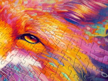 Enjoy Puzzle - Fiery Fox - 1000 Stukjes 5