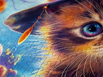 Enjoy Puzzle - Little Witch Cat - 1000 Stukjes 4