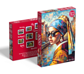 CherryPazzi - Girl With a Pearl - 1000 Stukjes 3