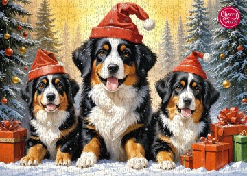 CherryPazzi - Holiday Puppies - 1000 Stukjes 4