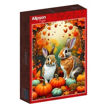 Alipson Puzzle - Autumn Bunnies - 500 Stukjes 2