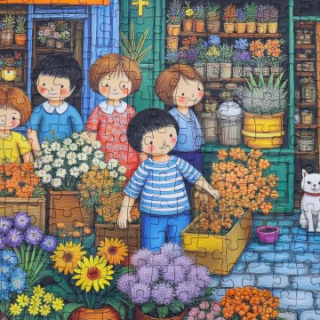 Delfy Puzzle - Avenue of Blossoms - 1000 Stukjes 3