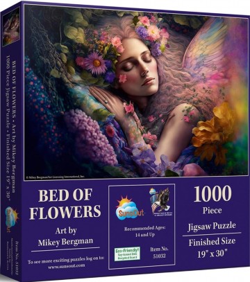SunsOut - Bed of Flowers - 1000 Stukjes 2