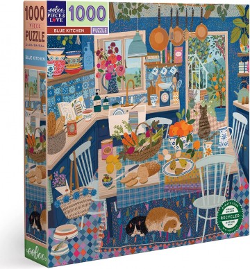 EeBoo - Blue Kitchen - 1000 Stukjes 2
