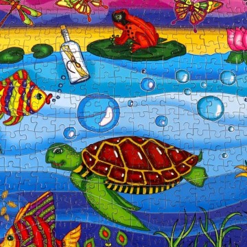 JaCaRou Puzzles - Blue Lagoon - 1000 Stukjes 4