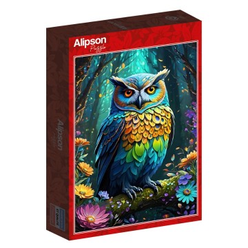 Alipson Puzzle - Blue Owl - 500 Stukjes 2