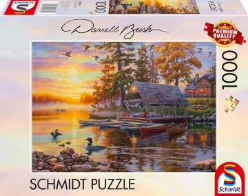 Schmidt - Boathouse with Canoes - 1000 Stukjes 2