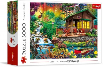Trefl - Cabin in the Woods - 3000 Stukjes 2