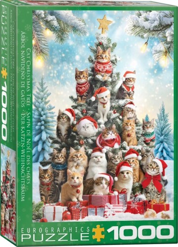 Eurographics - Cat Christmas Tree - 1000 Stukjes 2