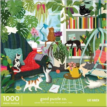 Good Puzzle Co - Cat Haven - 1000 Stukjes 3