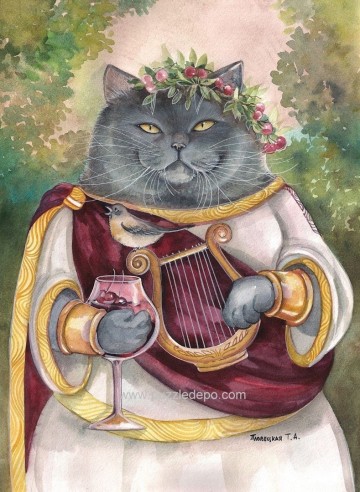 Nova Puzzle - Cat With Harp - 1000 Stukjes