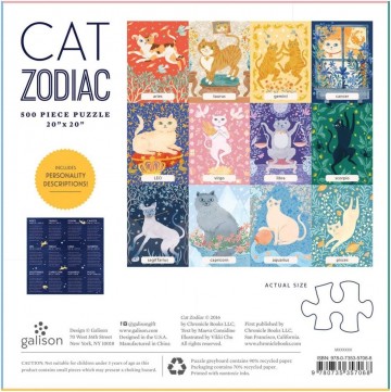 Galison - Cat Zodiac - 500 Stukjes 4