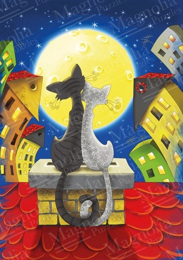 Magnolia - Cats on the Roof - 1000 Stukjes