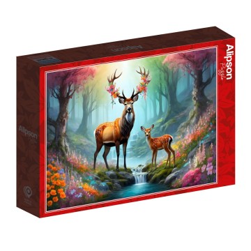 Alipson Puzzle - Cerf Majesteueux - 500 Stukjes 2