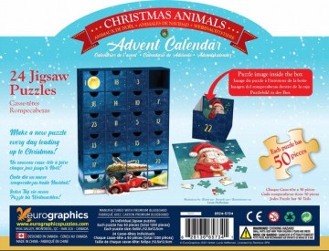 Eurographics - Advent Calendar - Christmas Animals - 24 x 50 Stukjes 3