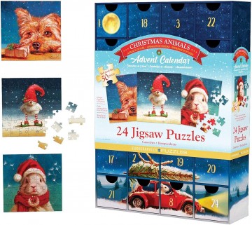 Eurographics - Advent Calendar - Christmas Animals - 24 x 50 Stukjes