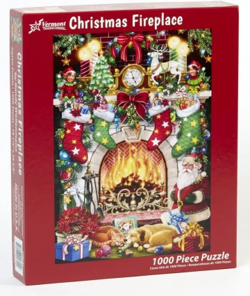 Vermont Christmas Company - Christmas Fireplace - 1000 Stukjes 2