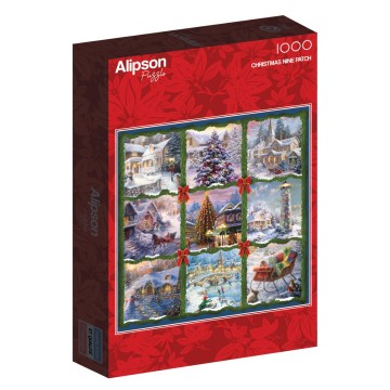 Alipson Puzzle - Christmas Nine Patch - 1024 Stukjes 2