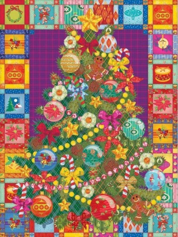 Cobble Hill - Christmas Tree Quilt - 275 XL Stukjes