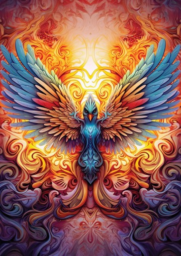 Art Puzzle - Colorful Phoenix - 1000 Stukjes