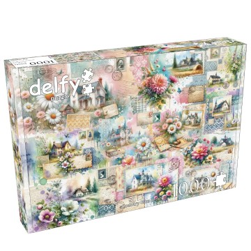 Delfy Puzzle - Country Bliss Letters - 1000 Stukjes 2