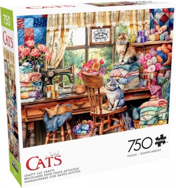 Buffalo Games - Crafty Cat Crafts - 750 Stukjes 2