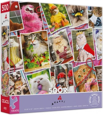 Ceaco - Cranky Kitties Collage - 500 Stukjes Schade 2