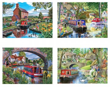 The House of Puzzles - Cruising the Canals - 4 x 500 Stukjes