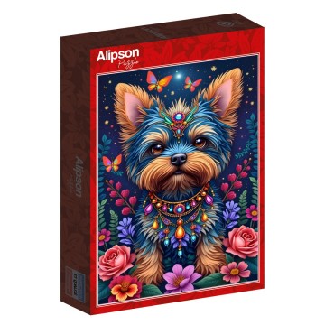 Alipson Puzzle - Le Chien au Pays des Fleurs - 1000 Stukjes 2