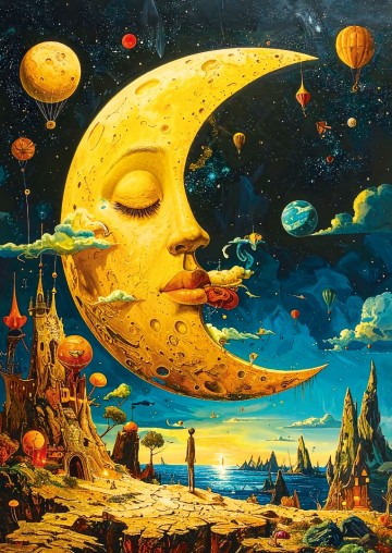 Art Puzzle - Dream of the Moon - 1000 Stukjes