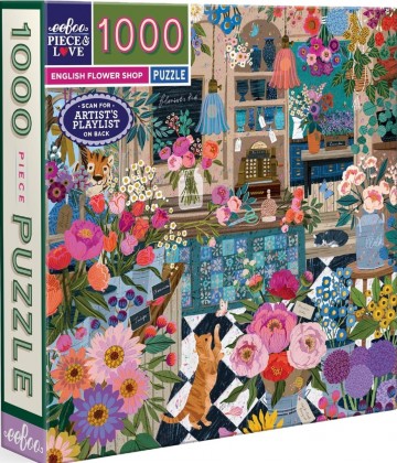 Eeboo - English Flower Shop - 1000 Stukjes 2
