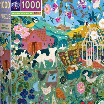 EeBoo - English Hedgerow - 1000 Stukjes 3