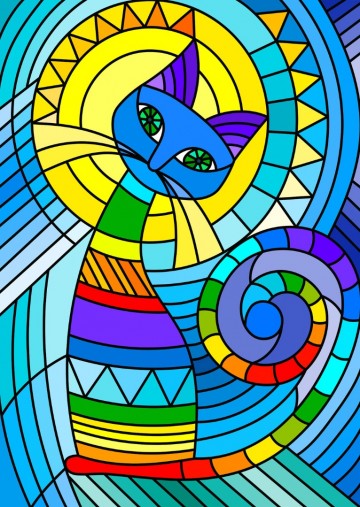 Enjoy Puzzle - Ornamental Cat - 1000 Stukjes