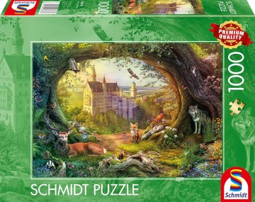 Schmidt - Fairy Tale Castle and Forest Magic - 1000 Stukjes 2