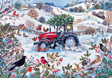 Gibsons - Festive Farm - 1000 Stukjes