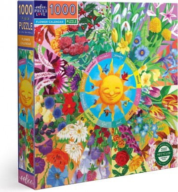 EeBoo - Flower Calendar - 1000 Stukjes 2