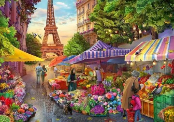 Trefl - Flower Market, Paris - 1000 Stukjes