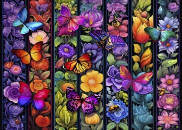 Bluebird Puzzle - Flowers and Flyers - 500 Stukjes